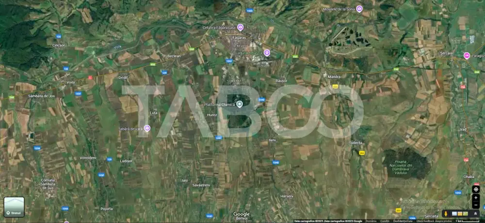 Platforma chimica Fagaras 48 hectare intravilan oportunitate unica