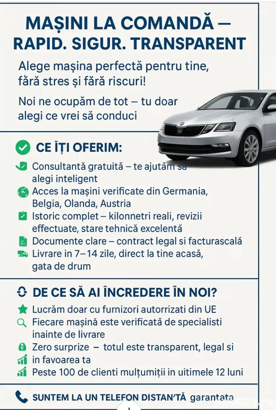 Comanda vand autoturisme 