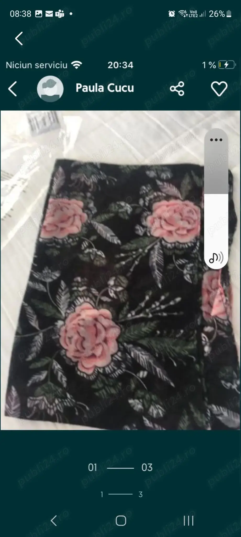 esarfa subtire model floral