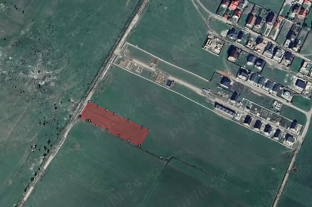 Teren extravilan 3.772 m , parcelat, cu acces la drum   Văisel, Codlea