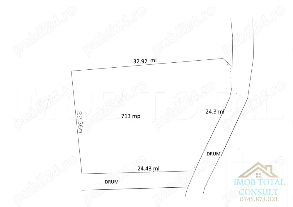 Teren 713 mp Gavana Grigoresti, toate utilitatile, comision 0%