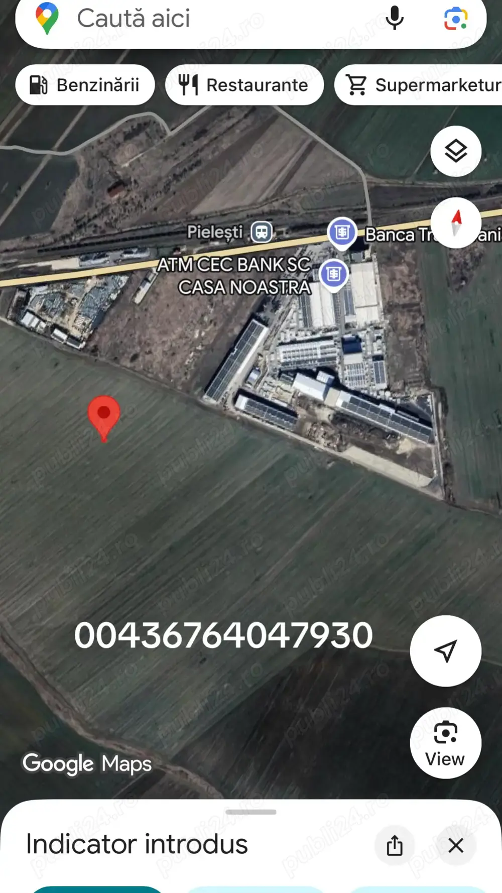 Teren extravilan în spate la Qfort cu sup de 9640mp 