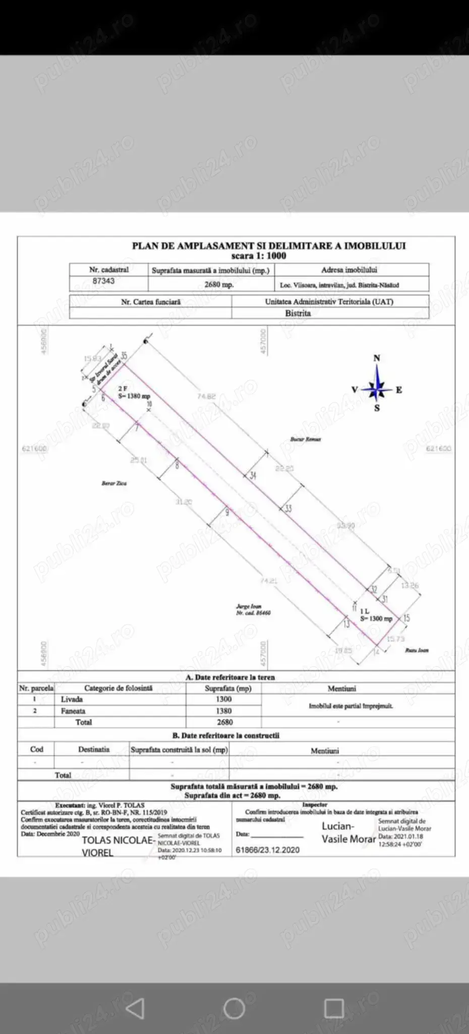 Teren intravilan de vânzare Teren intravilan de vânzare