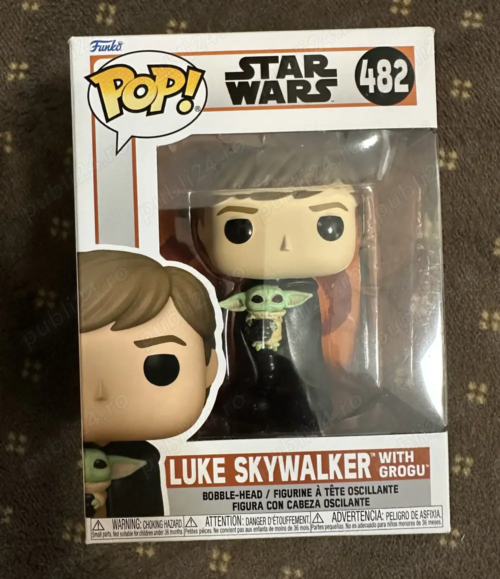 Figurina Funko POP! Star Wars - Luke Skywalker, with Grogu 482