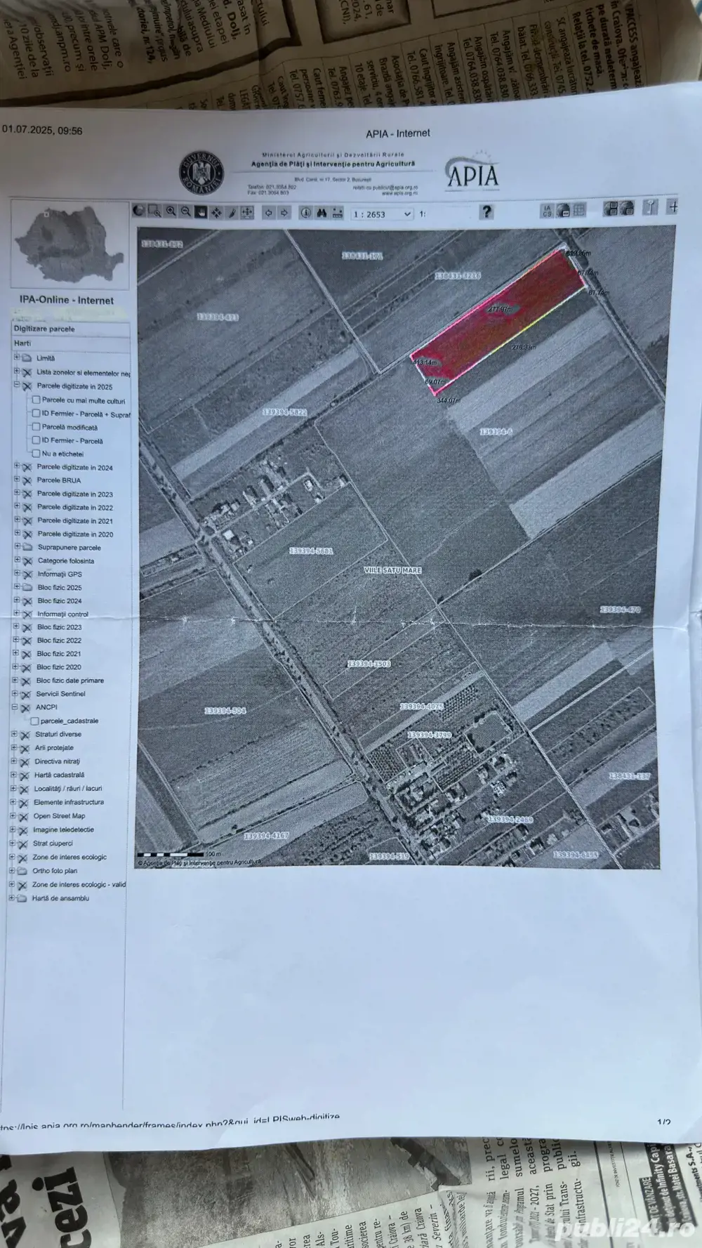 Vand teren Satu Mare zona Cionchesti