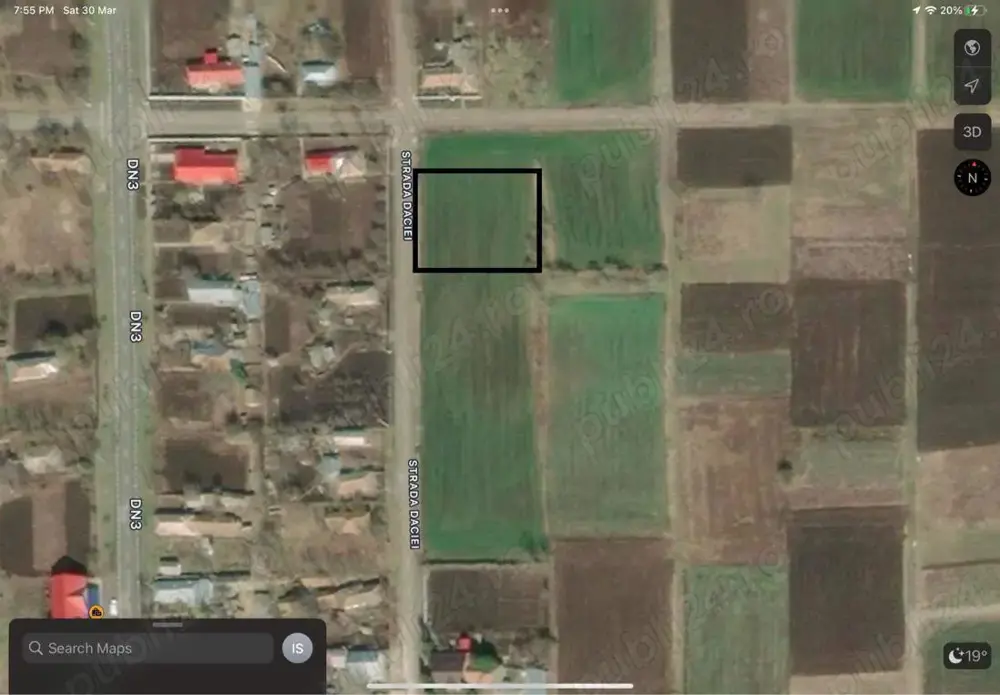 Teren intravilan de vânzare 1500mp în Vișini, judetul Calarasi Teren intravilan de vânzare 1500mp în Vișini, judetul Calarasi