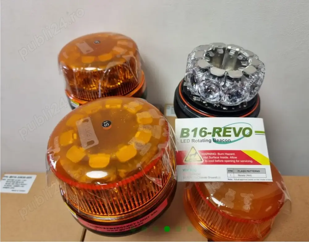 Girofar LED Transportatori DIN B16 Revo R65