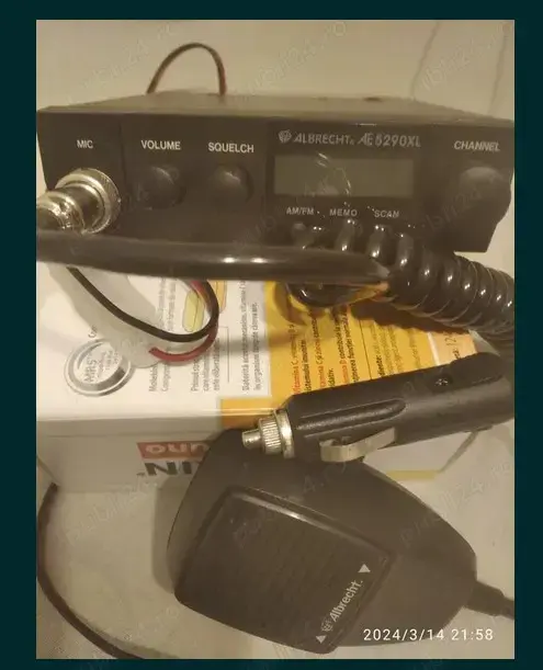 Statie cb  Albrecht Ae5290 XL si antena cb PNI extra 40