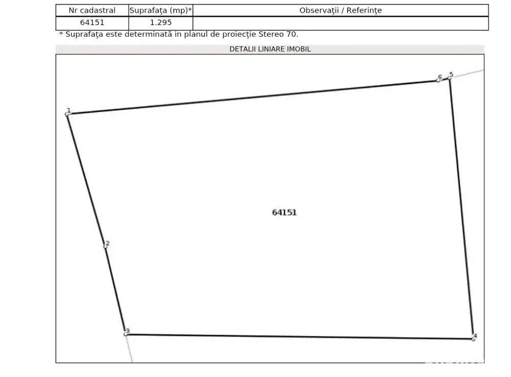 Teren de vanzare, 1295 mp , 70    mp 