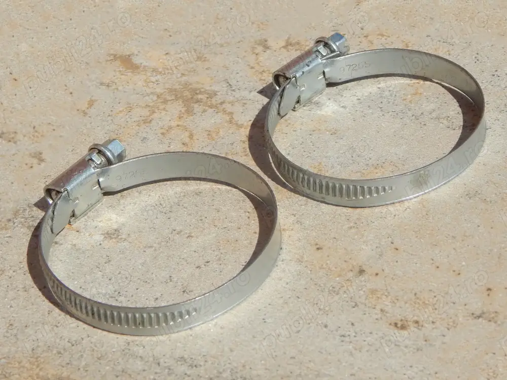 Set 2 coliere metalice cu surub strangere, norma 40-60