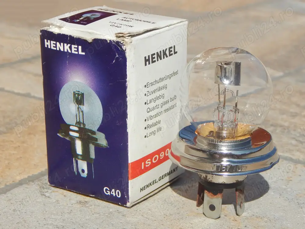 Bec auto G40 12 V 75 / 70 W Henkel fb Germania + cutie