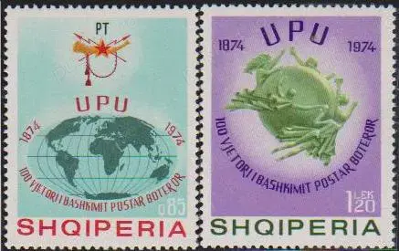 Timbre scumpe - Timbre Centenar U.P.U. 1974 - EUROPA