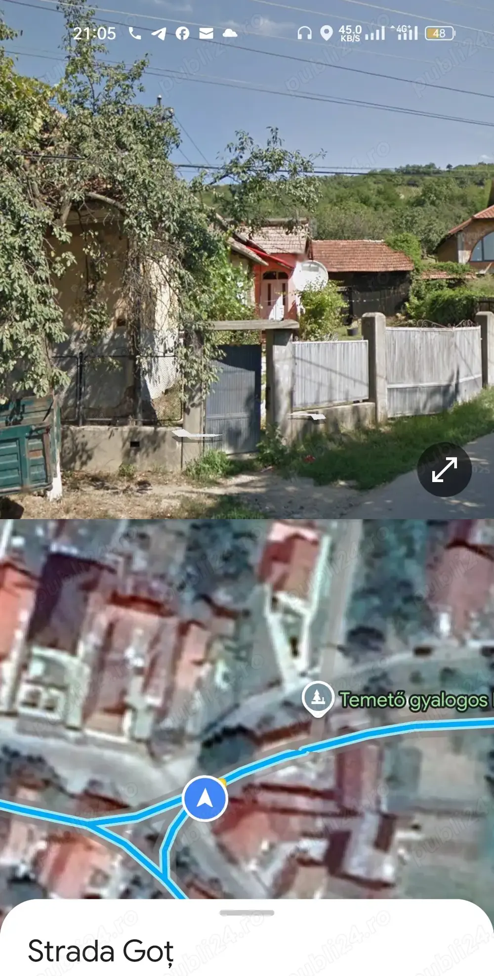 Casa cu teren de vânzare intravilan