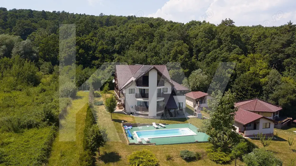 Vila exclusivista cu piscina si panorama de vis Cisnadioara