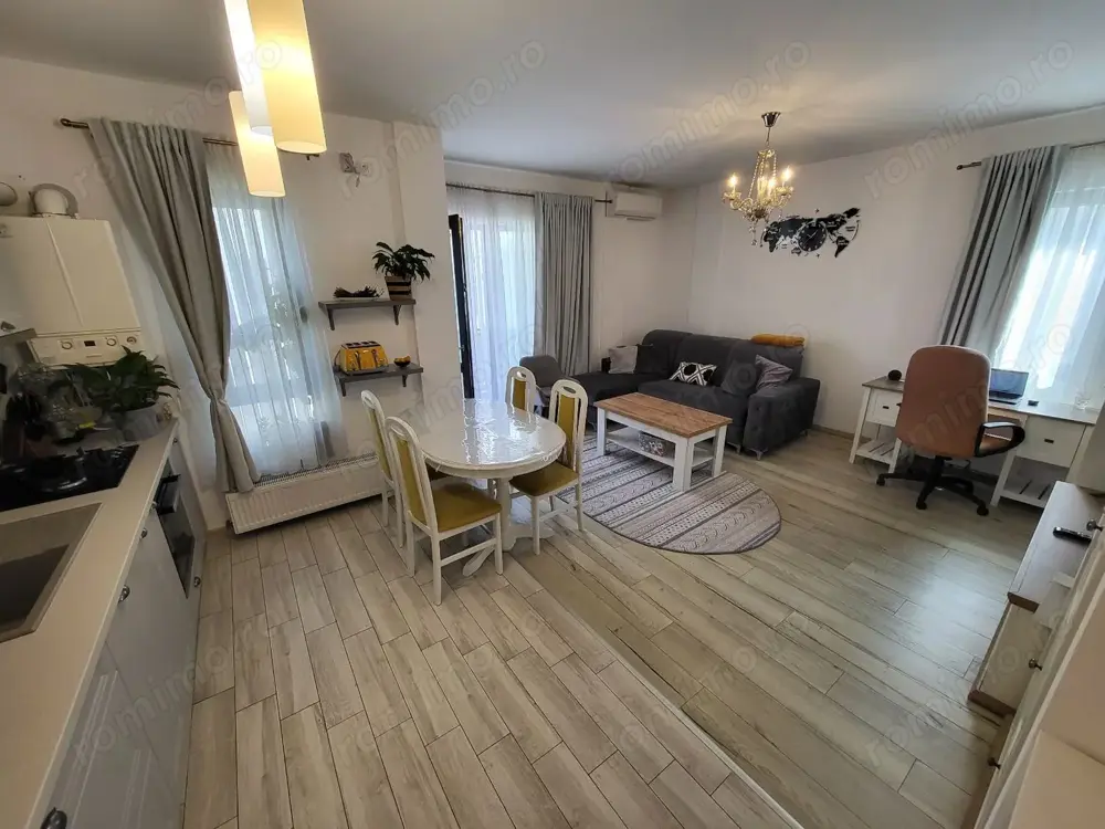 Apartament 2 camere. Etaj 1. Complet mobilat. Braytim. Asfalt.