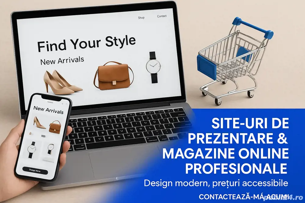 Creare site-uri de prezentare și magazine online   rapid și profesional