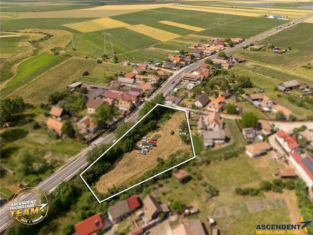FILM! Teren intravilan 3.380 mp, in vecinatatea DN11,Santionlunca,Covasna