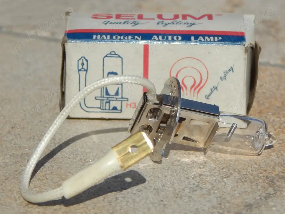 Bec auto halogen SELUM H3 SE 12V 55W PK 22s E19 la cutie