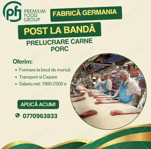  Angajăm muncitori în Germania   salariu 1800 2500  NET + cazare 