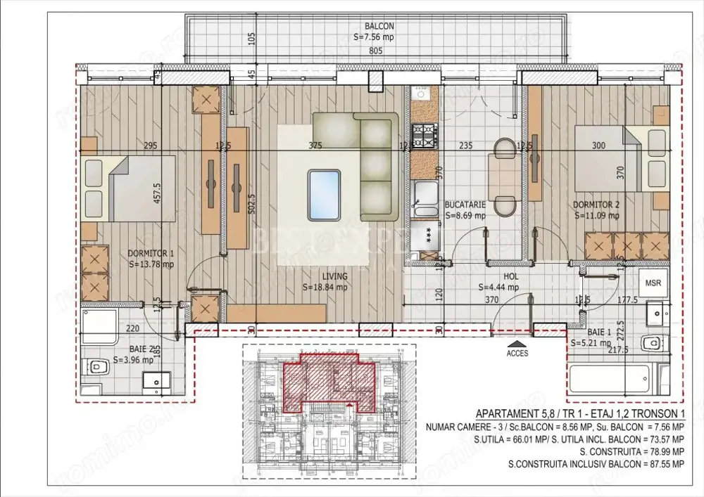 3 Camere Ideal Familie -Zona Linistita