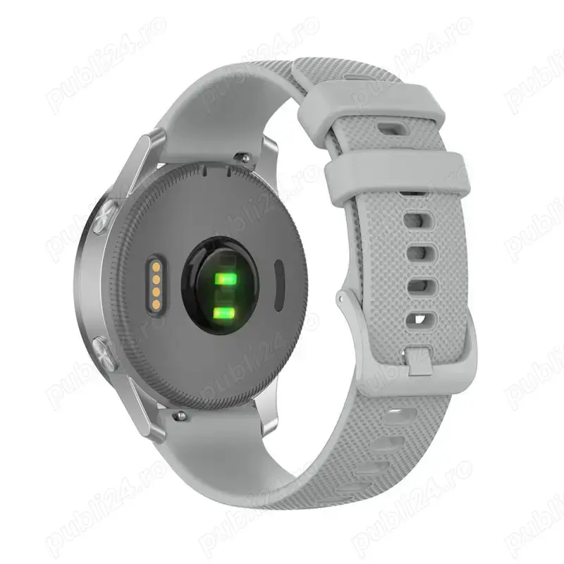 Curea ceas silicon GRI -  NOUA sigilata 20mm de Calitate !