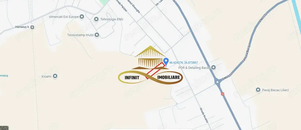 Teren intravilan de vanzare in Hemeius Bacau 1725 mp