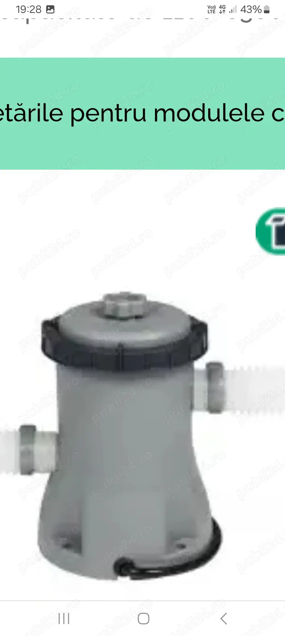 Se vinde pompa pentru piscina 