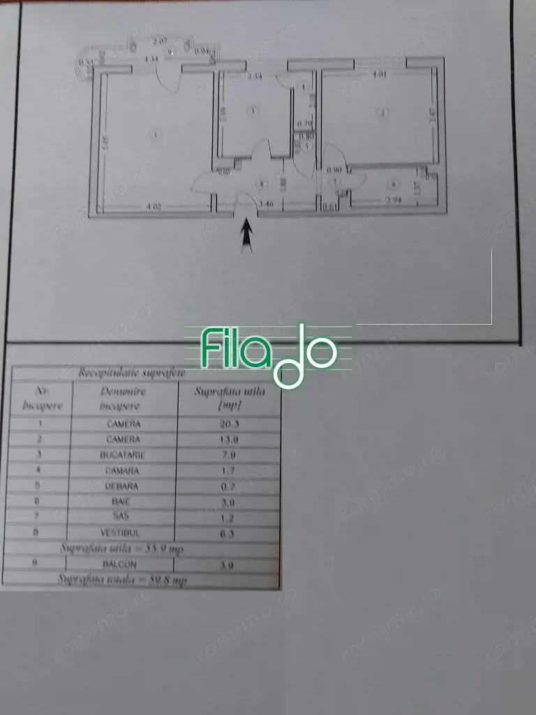 Apartament 2 camere Decebal, Piata Muncii