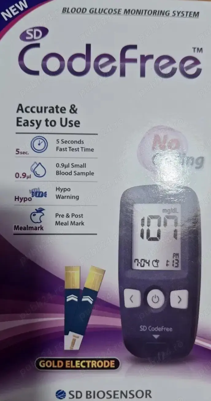 Aparat măsurat glicemie Codefree