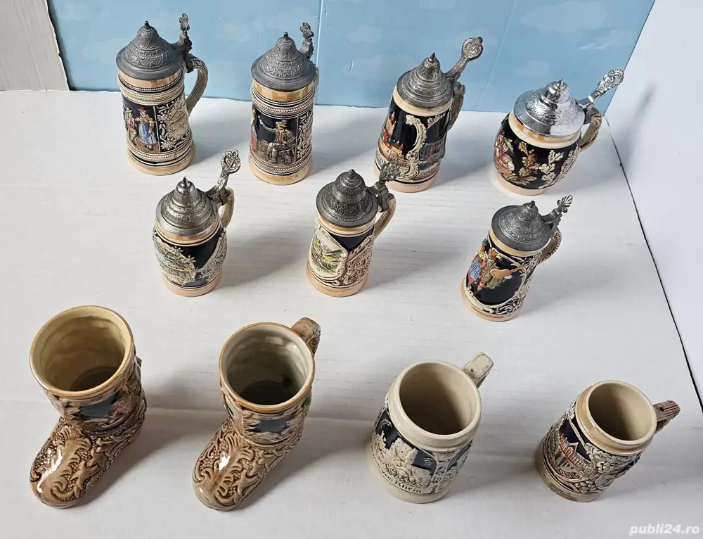 Lot halbe ceramice de colecție (Italia, Austria, Germania)