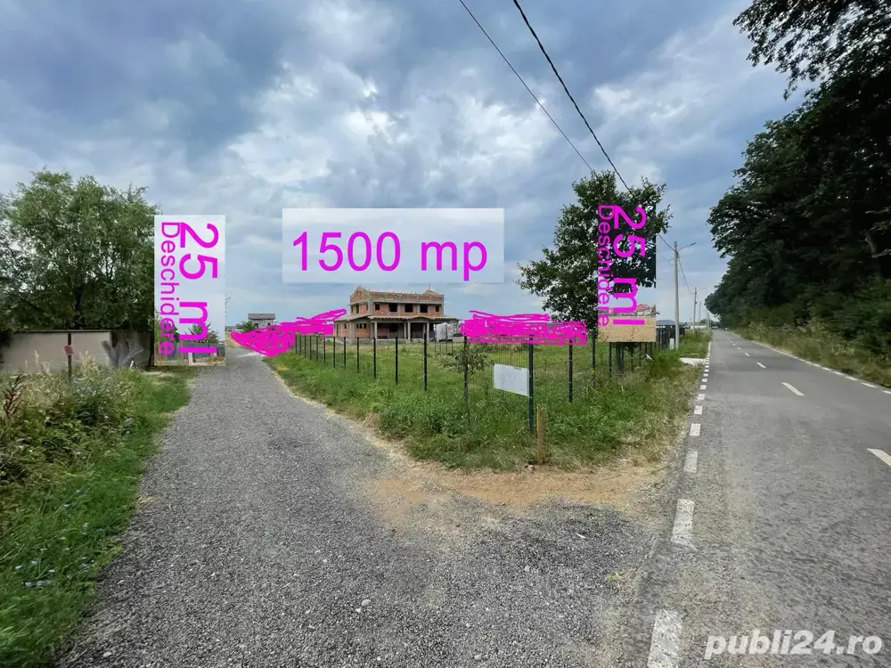Teren intravilan 1.500 mp | Dublă deschidere | Ghermănești Snagov | 150 m de pădure | Proiect inclus
