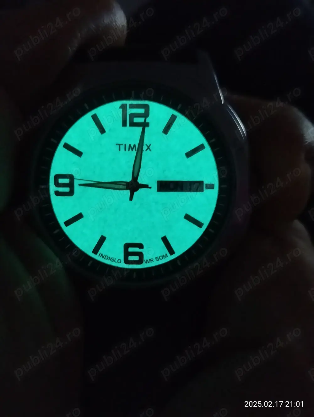 Ceas Timex indiglo și fosforescent