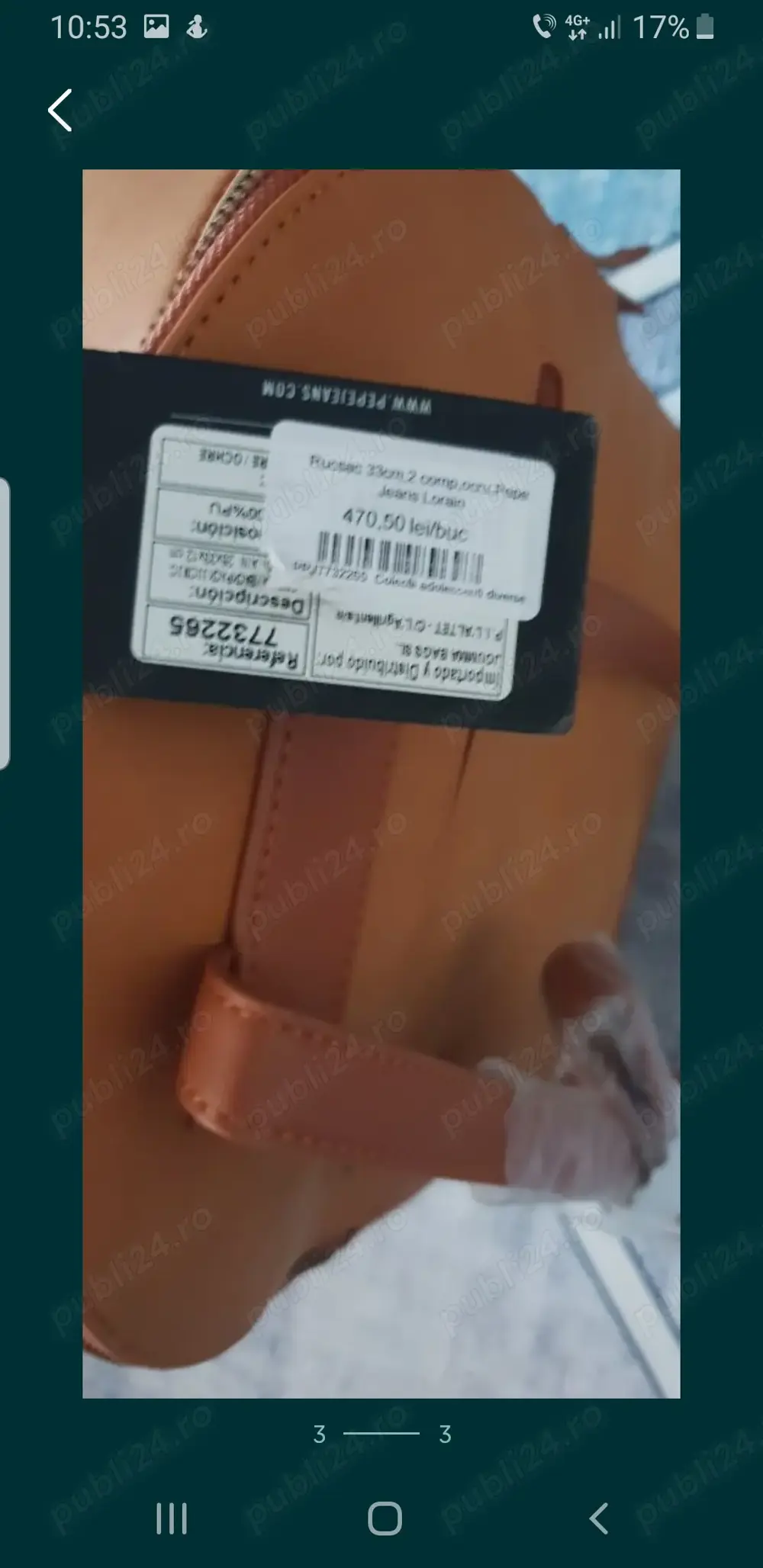 Rucsac pepe jeans nou cu etichetă 