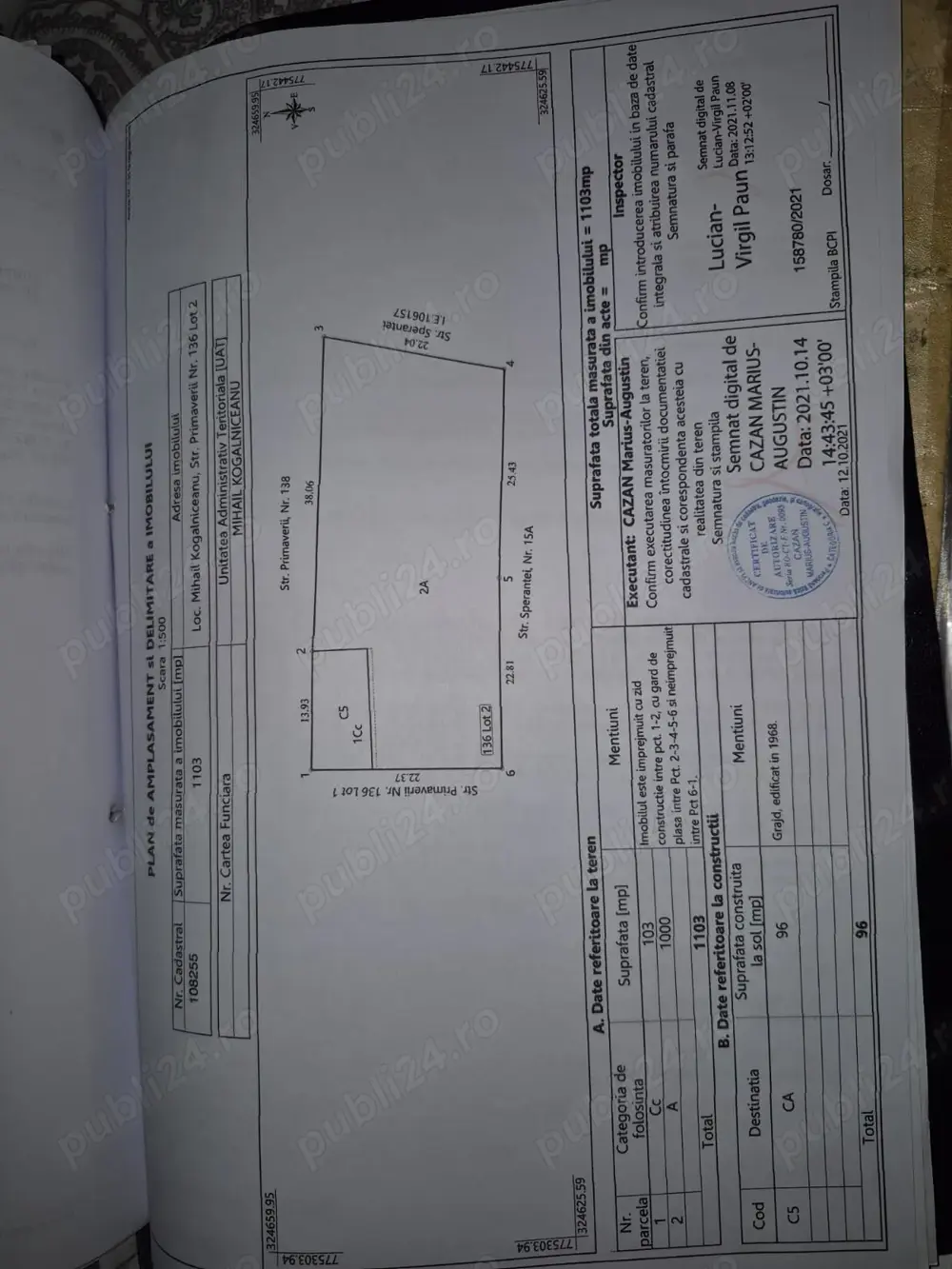 Teren intravilan M.Kogalniceanu CT Teren intravilan M.Kogalniceanu CT