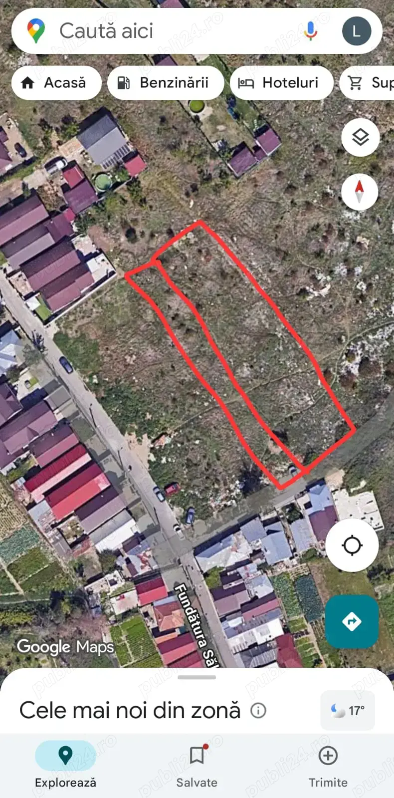 Teren intravilan Penny Market Broșteni