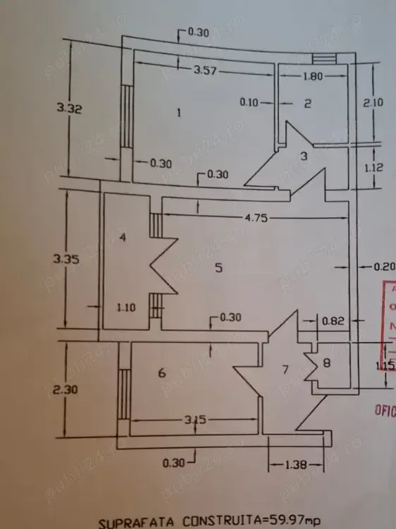 Apartament cu 2 camere, Birlad, Str.Epureanu, 60m2, 62,000 Euro Apartament cu 2 camere, Birlad, Str.Epureanu, 60m2, 62,000 Euro