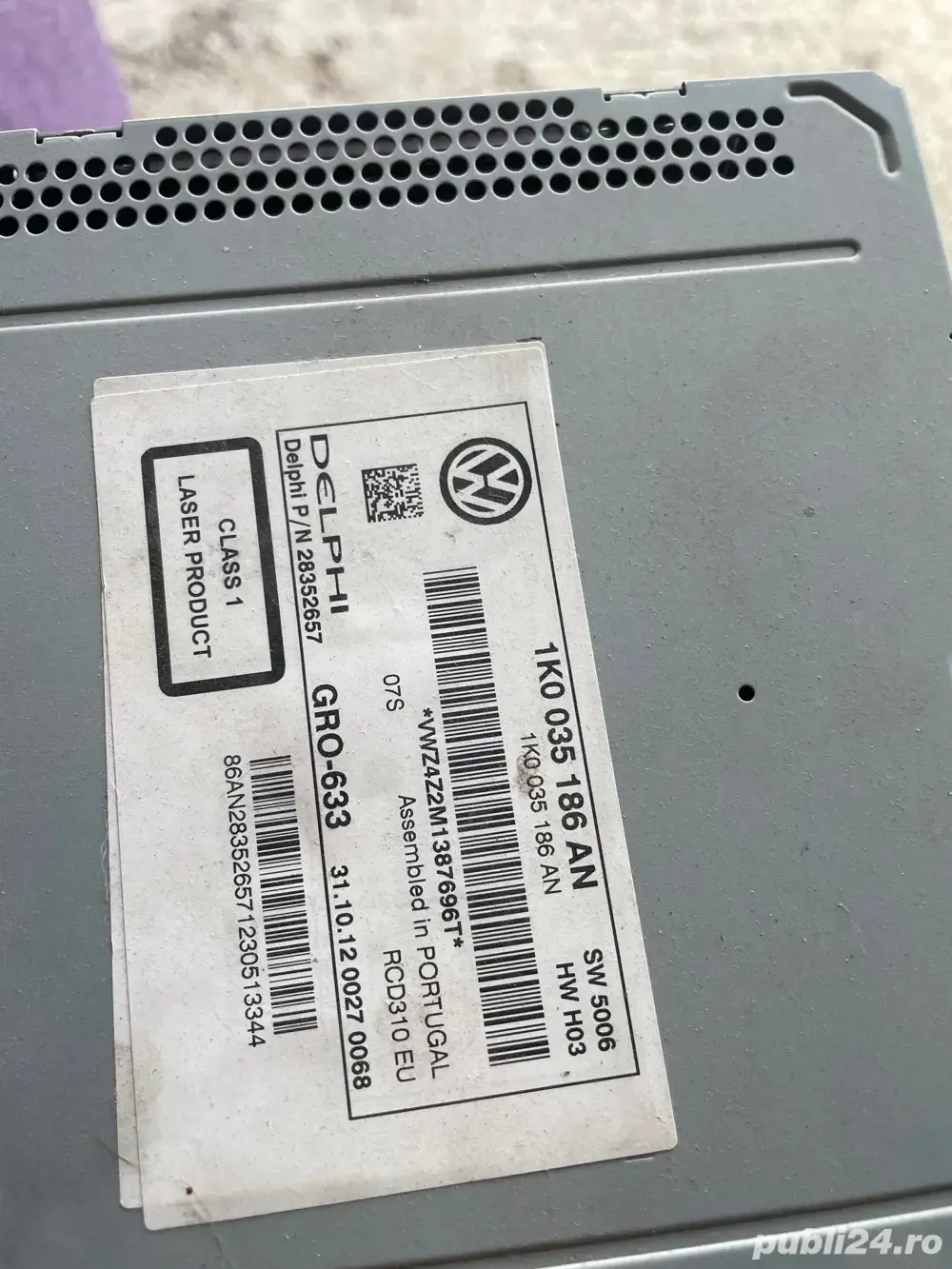 Radio cu cd original wv golf 5,