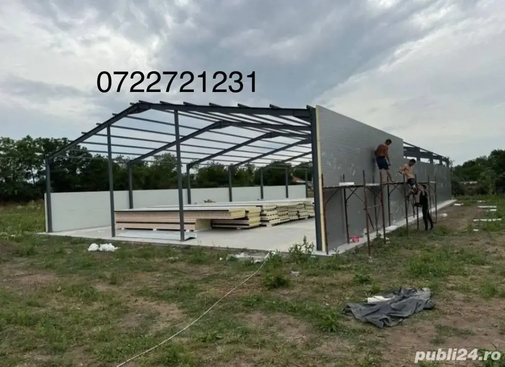 vând hală metalică orice dimensiune dorită de clienți