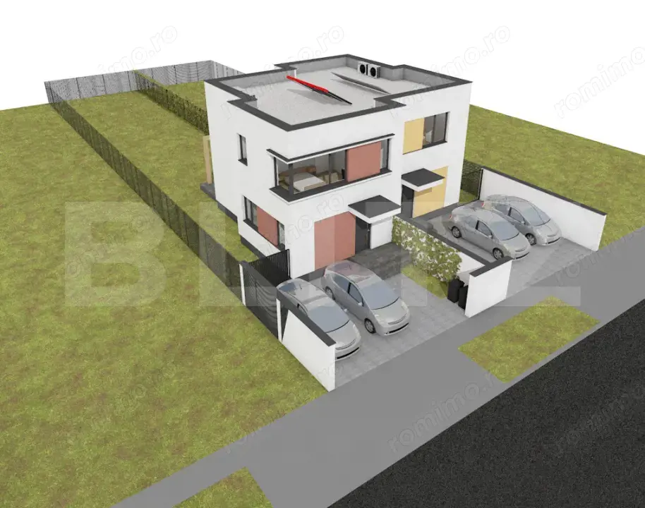 Duplex 3 camere, Su = 84,4 mp, St= 369,5 mp, Mosnita Noua