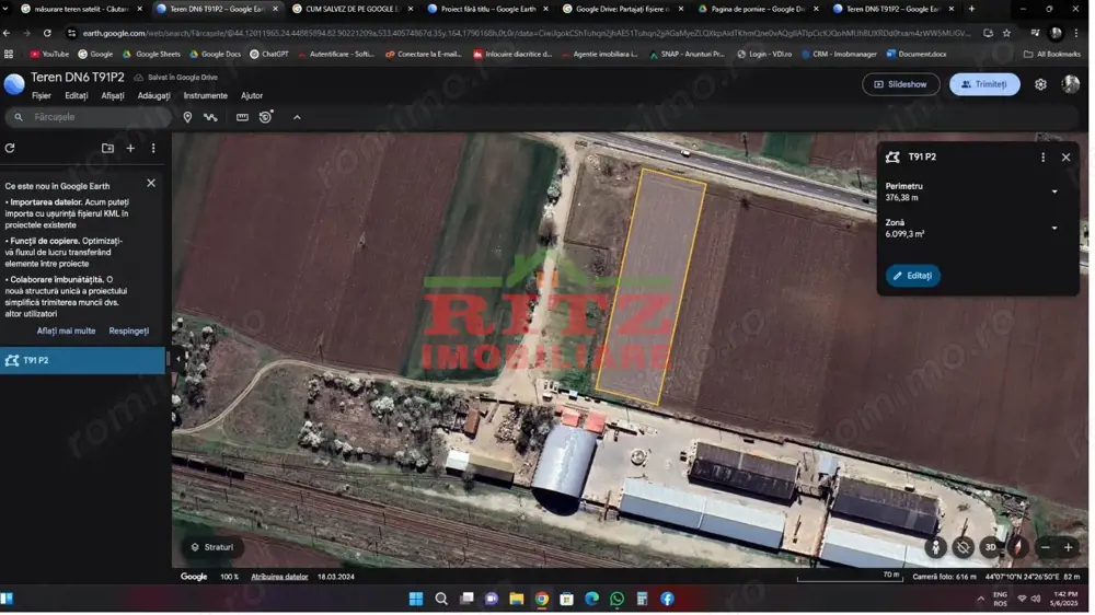 Nou! Teren extravilan, S= 6000 mp, Farcasele!