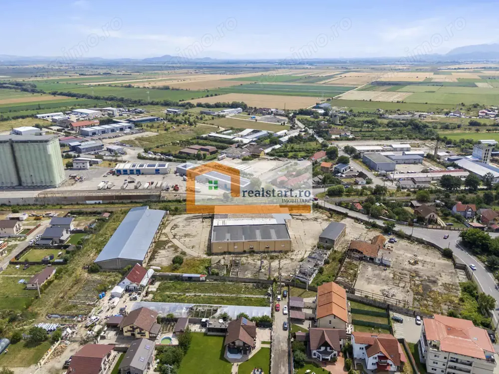 Spatiu Industrial, D 155ml la DJ112A, Acces E68, teren 1,7Ha,