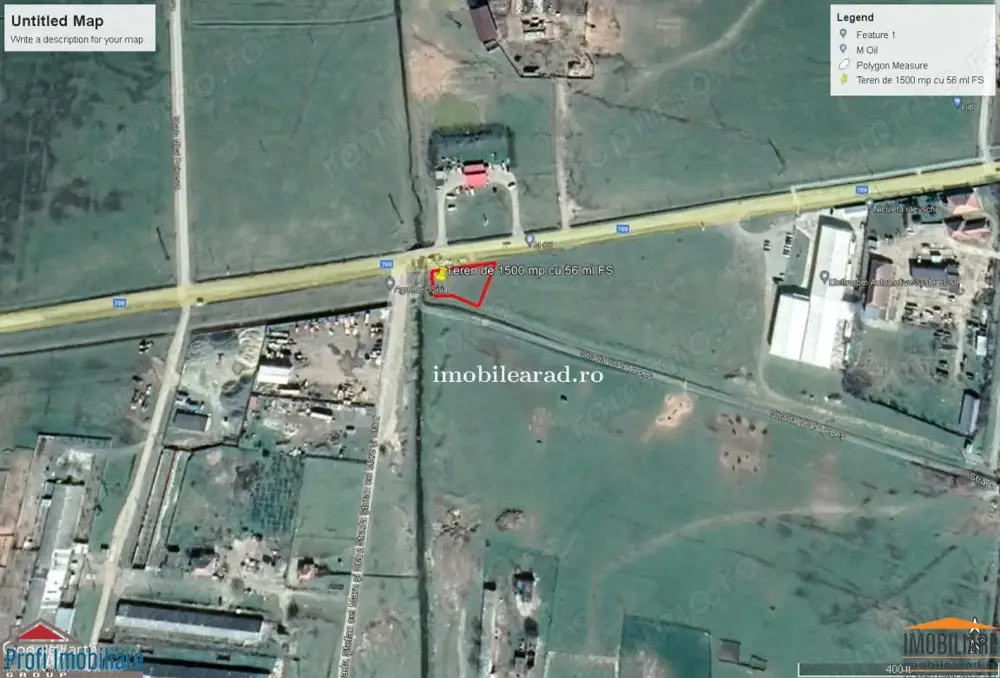 Teren 1.500 sau 750mp la intrare in Siria, F.S. 56 ml pe DJ vizavi de Peco