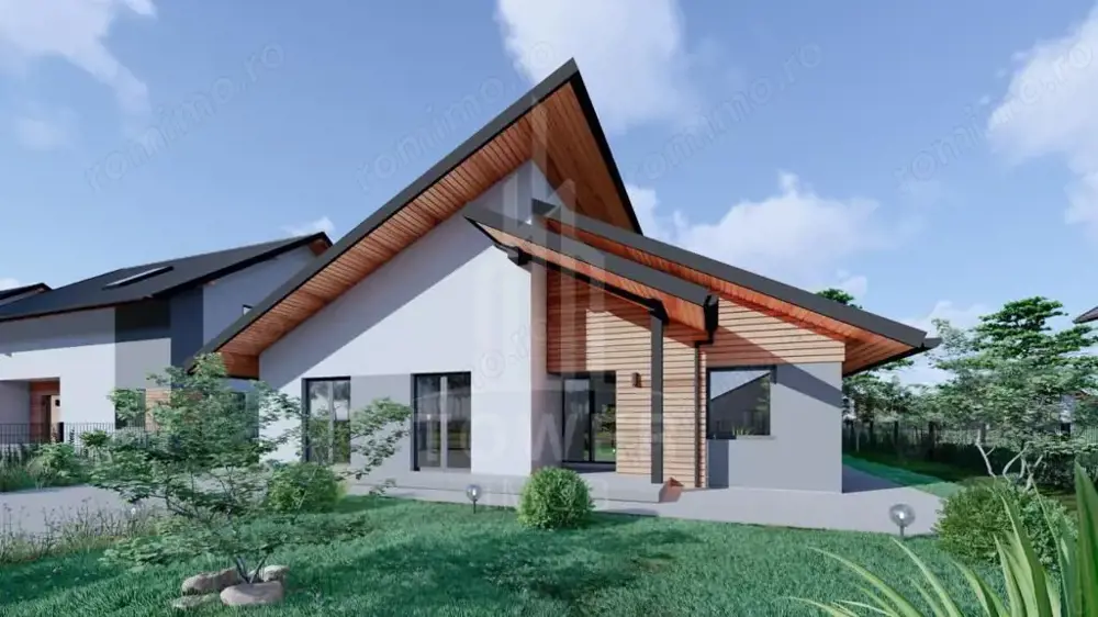 Casă pe un singur nivel INDEPENDENTĂ ENERGETIC - Cartier NOU