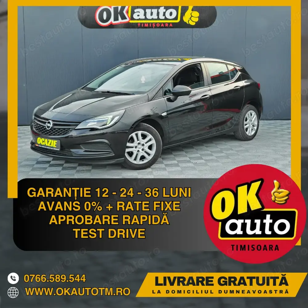 Opel Astra - 2017 - euro 6 - 1.0 benzina - 105 c.p.