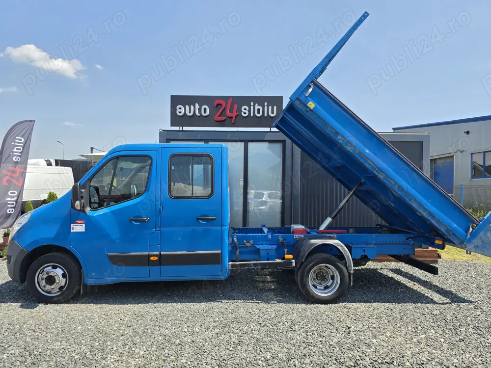 Renault Master 6 loc.cab.dubla,bena basculabila 3.2m. 2018.