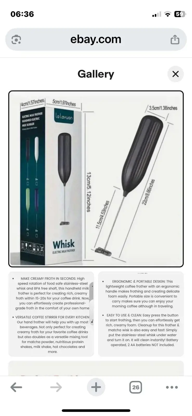 vand Spumator de Lapte