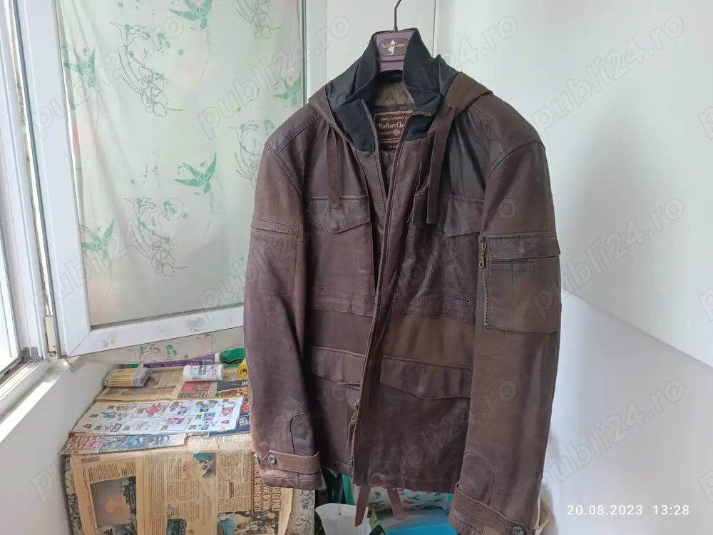 Haina de piele Marlboro XL