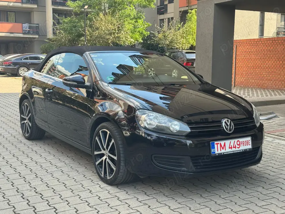 Golf Cabrio 2.0 Tdi 140 cp Piele Maro