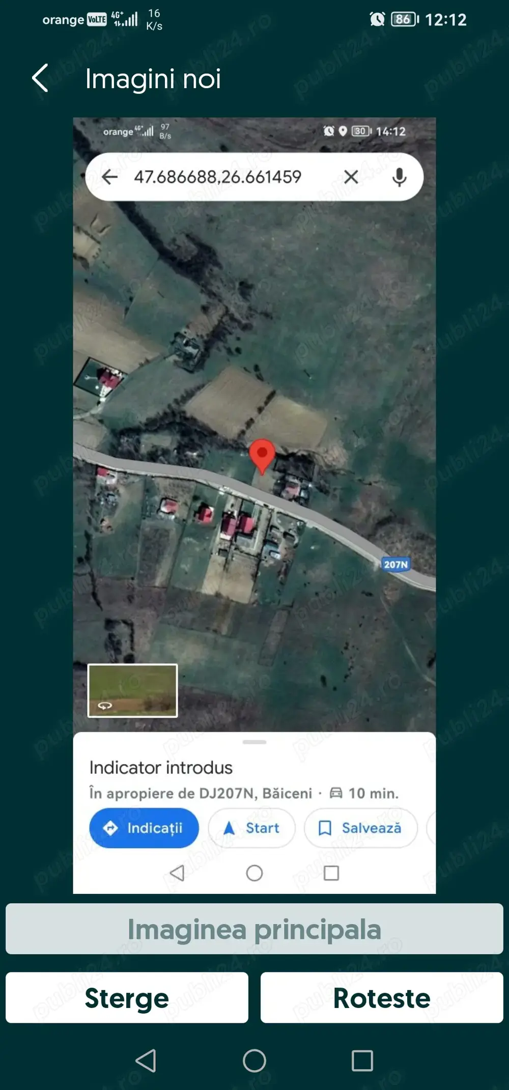 3500m2 teren Baiceni