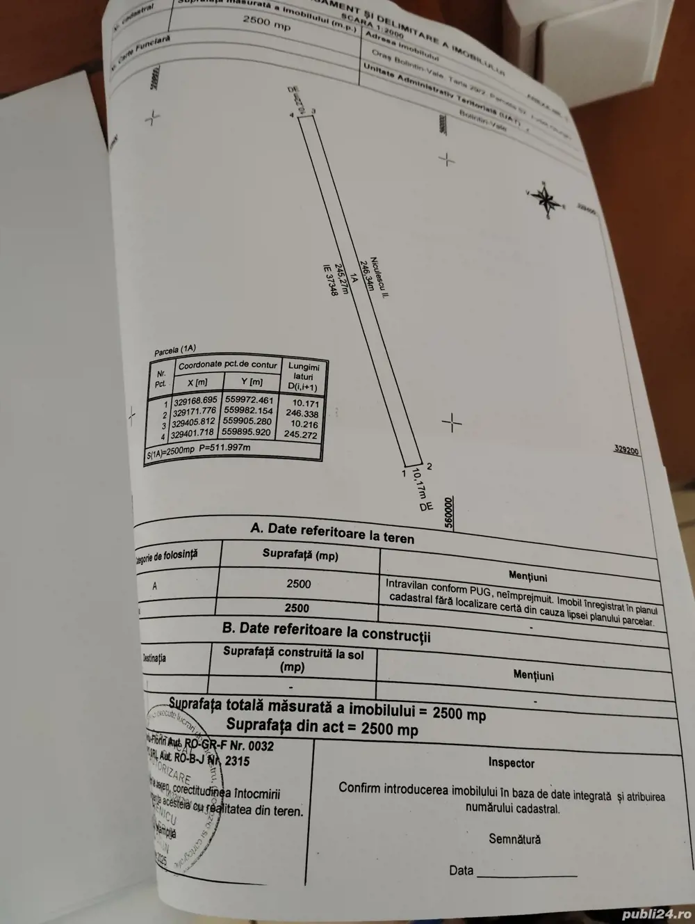 Vand teren intravilan Vand teren intravilan